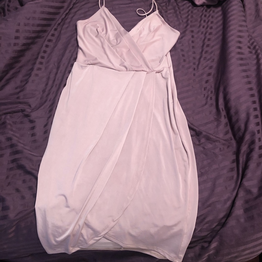 Fashion nova dress-cream color spaghetti strap dress